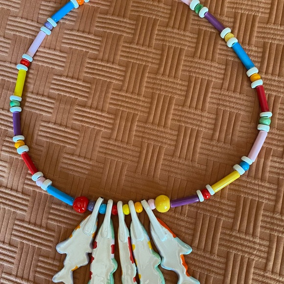 Ruby Z Ceramic Necklace - Picture 2 of 3